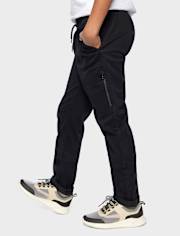 Pantalones sin cierres con puños enrollados para niños