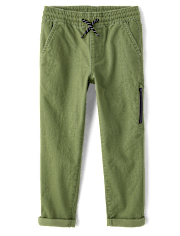 Boys Roll Cuff Pull On Pants
