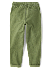 Boys Roll Cuff Pull On Pants