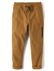 Boys Roll Cuff Pull On Pants