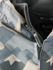 Boys Print Colorblock 3 in 1 Jacket