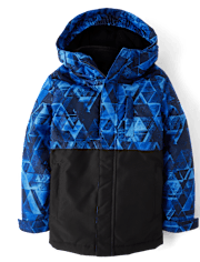 Boys Print Colorblock 3 in 1 Jacket
