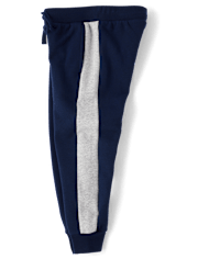 Boys Side Stripe Fleece Jogger Pants