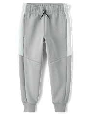 Pantalones jogger de neopreno con rayas laterales para niños