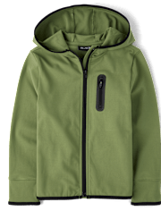 Sweat à capuche zippé Tech pour garçon