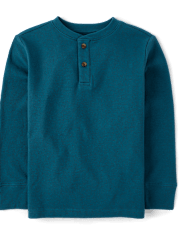 Camiseta térmica Henley para niño