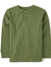 Boys Thermal Henley Top