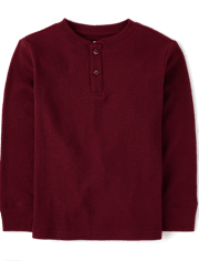 Camiseta térmica Henley para niño