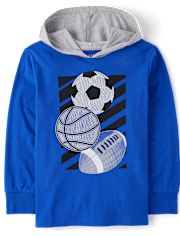 Boys Graphic Hooded Top