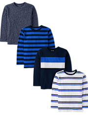 Boys Striped Top 4-Pack