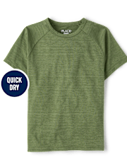 Boys Quick Dry Mesh Raglan Top