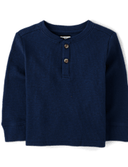 Baby And Toddler Boys Thermal Henley Top