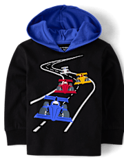 Baby And Toddler Boys Graphic Hooded Top