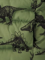 Toddler Boys Print Puffer Jacket