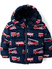 tout-petit Boys Imprimé Puffer Veste