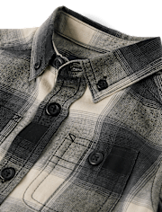 Baby And Toddler Boys Dad And Me Plaid Flannel Button Up Shirt