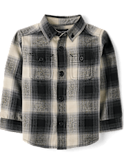 Baby And Toddler Boys Dad And Me Plaid Flannel Button Up Shirt