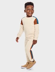 Baby And Toddler Boys Colorblock 2-Piece Outfit Set