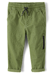 Baby And Toddler Boys Roll Cuff Pull On Pants