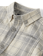 Baby And Toddler Boys Dad And Me Plaid Flannel Button Up Shirt