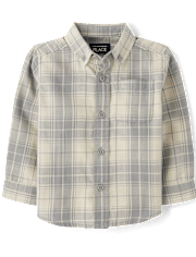 Baby And Toddler Boys Dad And Me Plaid Flannel Button Up Shirt