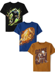 Boys Sports Graphic Tee 3-Pack