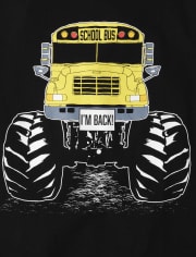 Boys Monster School Bus Graphic Tee