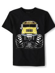 Boys Monster School Bus Graphic Tee
