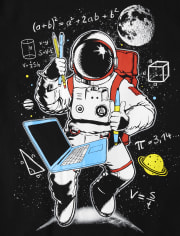 Boys School Astronaut Graphic Tee