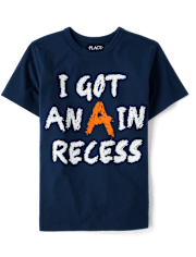 Boys A In Recess Graphic Tee