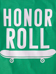 Camiseta con gráfico del cuadro de honor para niños