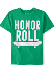 Camiseta con gráfico del cuadro de honor para niños
