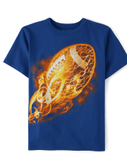 Boys Football Graphic Tee