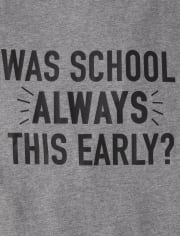 Camiseta con gráfico temprano de la escuela para niños