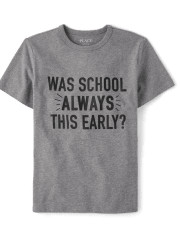 Camiseta con gráfico temprano de la escuela para niños