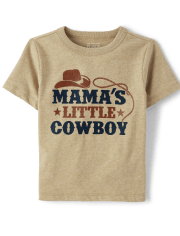 Baby And Toddler Boys Little Cowboy Graphic Tee
