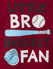 Camiseta con gráfico Biggest Fan para bebés y niños pequeños