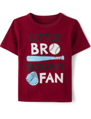 Camiseta con gráfico Biggest Fan para bebés y niños pequeños