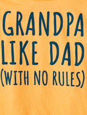 Camiseta con estampado de abuelo como papá para bebés y niños pequeños