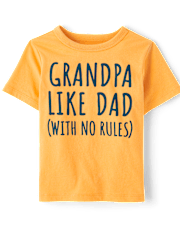 Camiseta con estampado de abuelo como papá para bebés y niños pequeños