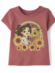 Baby And Toddler Girls Western Girl Graphic Tee