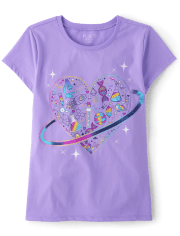 Girls Icon Heart Graphic Tee