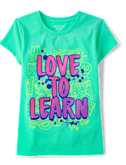 Girls Love To Learn Graphic Tee