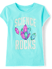 Girls Science Rocks Graphic Tee