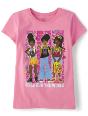 Girls Run The World Graphic Tee