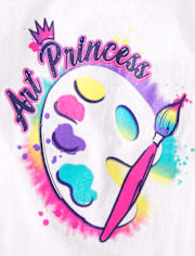 Girls Art Princess Graphic Tee