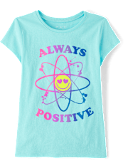 Girls Always Positive Graphic Tee