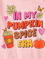 Girls Pumpkin Spice Era Graphic Tee