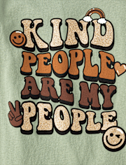 Girls Kind People Graphic Tee