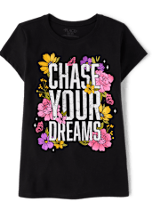 Niña Chase Your Dreams Camisetas estampadas